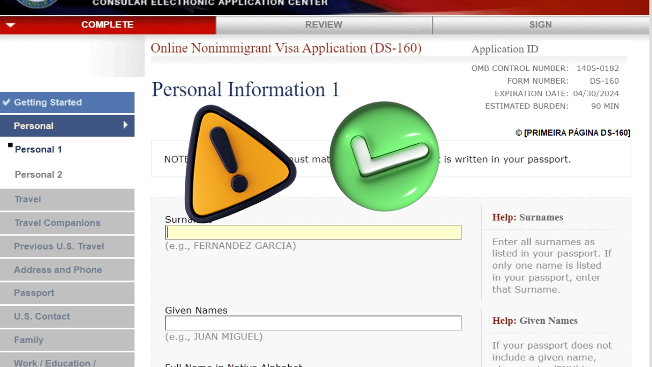 Imagem principal para o artigo Visto EUA - 7 erros comuns no DS-160 e como evitá-los da Now Vistos